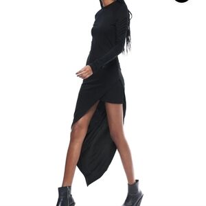 Project Runway Johnny Cota asymmetrical mini moto dress
